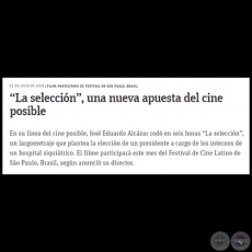 “La selección”, una nueva apuesta del cine posible - Domingo, 01 de Julio de 2018